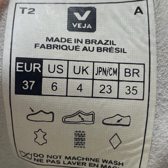 Veja V-10 Nautico Pekin Red Blue White Leather Sneaker Shoes Womens Size 6 - Picture 9 of 9